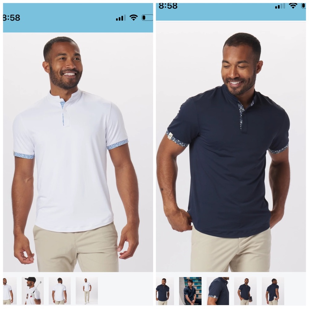 Lot of 2 Made By Mantra Performance Polos size Small